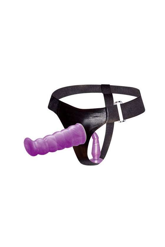 BAILE - LILAC FEMALE ANAL AND VAGINAL HARNESS GPOINT 17 CM