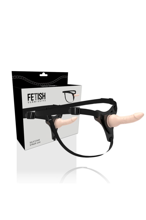 FETISH SUBMISSIVE HARNESS - FLEISCHREALISTISCHES SILIKON 16CM