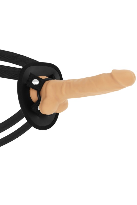 COCK MILLER - ARNÊS + DENSIDADE DE SILICONE COCKSIL ARTICULÁVEL 19,5 CM