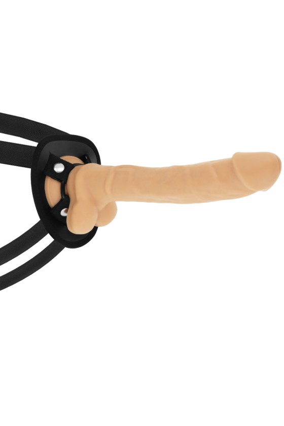 COCK MILLER - HARNAIS + COCKSIL ARTICULABLE DENSITÉ SILICONE 24 CM