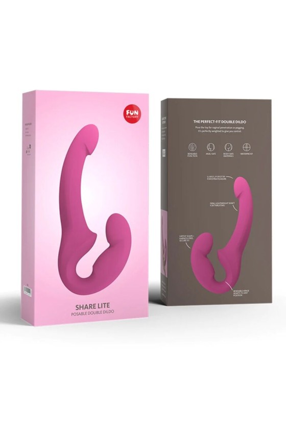 FUN FACTORY - CONDIVIDI LITE DOPPIO DILDO BLACKBERRY