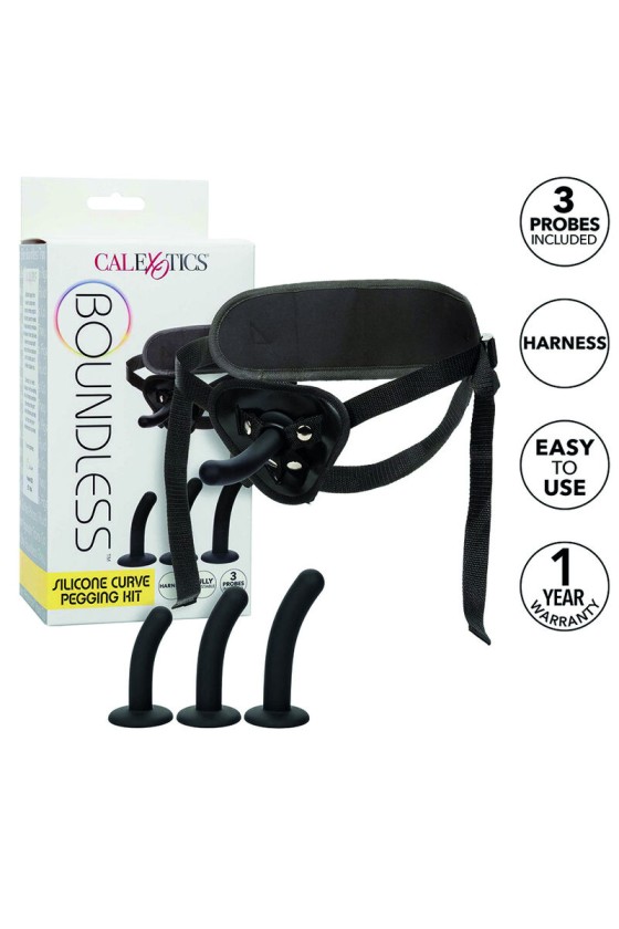 CALIFORNIA EXOTICS - BOUNDLESS KIT DI PEGGING PER CURVE IN SILICONE