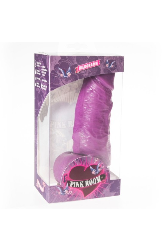 HABITACIÓN ROSA - DILDO REALISTA DAYAN MORADO 17 CM