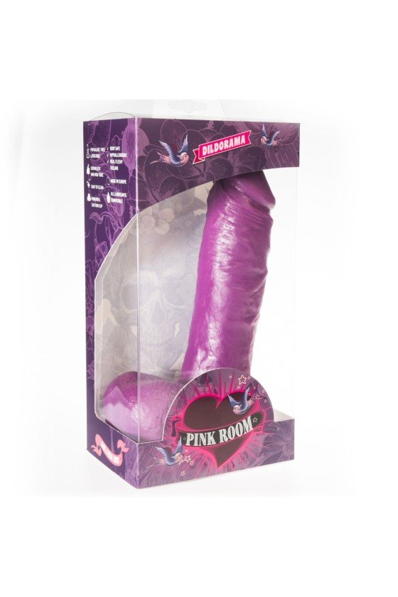 PINK ROOM - ANTON REALISTIC DILDO PURPLE 21.5 CM