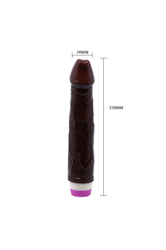 BAILE - VIBRADOR ONDAS DE PRAZER 23 CM CASTANHO