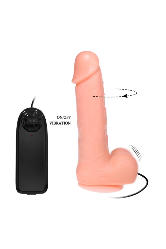 BAILE - DILDO DONG REALISTA VIBRACIÓN Y ROTACIÓN 20 CM