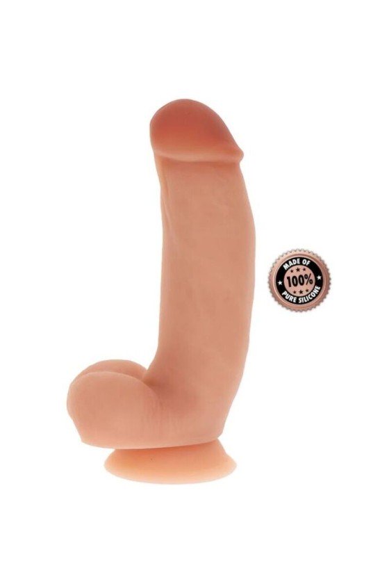 GET REAL - DILDO IN SILICONE 18 CM CON PALLE IN PELLE