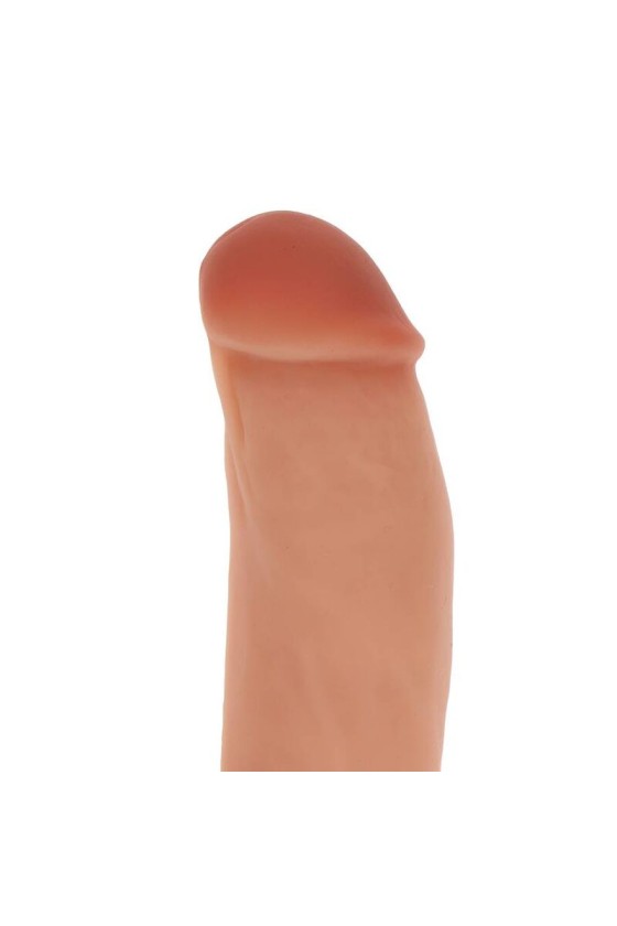 GET REAL - SILICONE DILDO 18 CM W BALLS SKIN