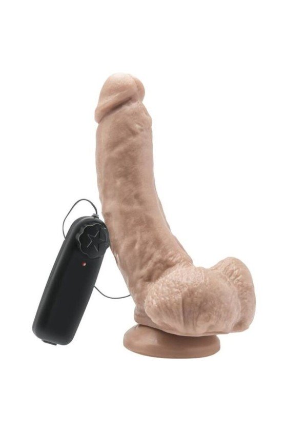 GET REAL - DILDO 20,5 CM WITH BALLS VIBRATOR SKIN