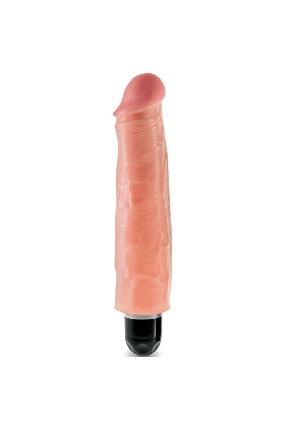 KING COCK - 17.8 CM VIBRATING STIFFY FLESH