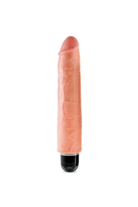 KING COCK - 25.4 CM VIBRATING STIFFY FLESH