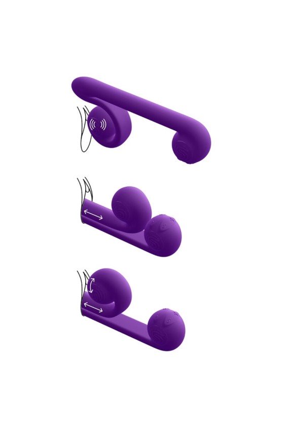 SNAIL VIBE - VIBRADOR MULTIAÇÃO ROXO