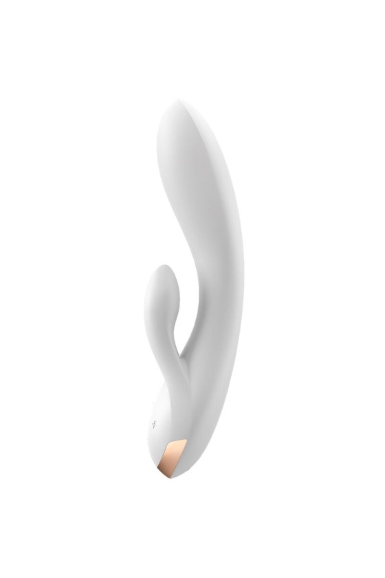 APPLICATION VIBRATEUR SATISFYER DOUBLE FLEX - BLANC