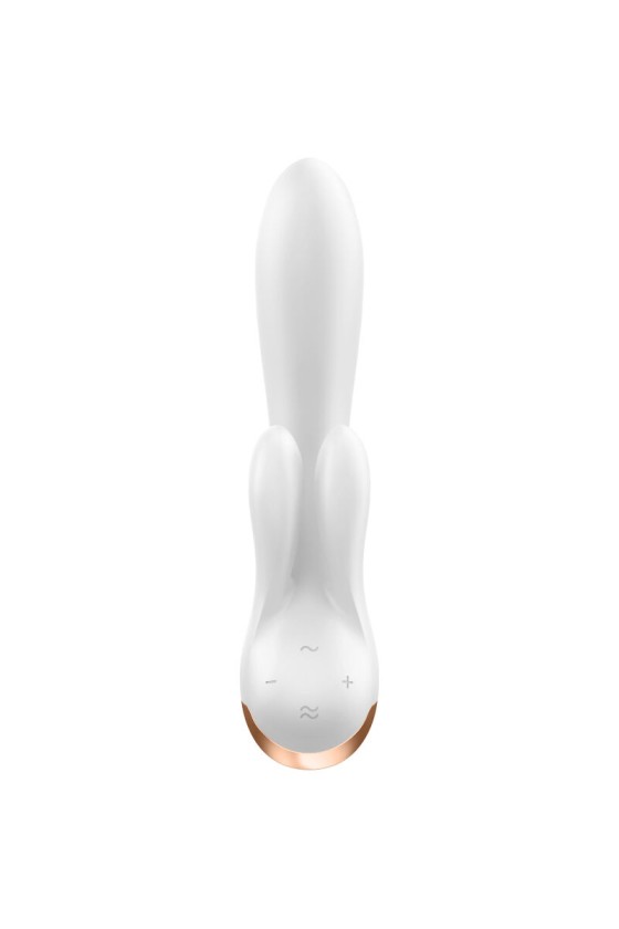 APPLICATION VIBRATEUR SATISFYER DOUBLE FLEX - BLANC